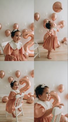 Diy Two Year Old Photo Shoot, 2nd Birthday Pictures, 2nd Birthday Photos, 1 Year Birthday, Second Birthday Ideas, Girl Decor, Balloon Diy, Birthday Pictures