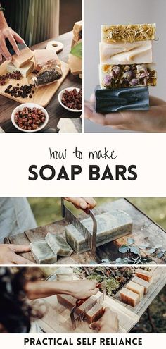 soap bars that are being made with natural ingredients and handmade soaps to use for facial care