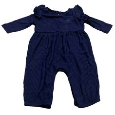 Baby Gap Girl Softspun Ruffled Navy Blue Romper One Piece Outfit, New Adorable Romper Outfit! New With Tags. See Pictures. Item # 1499 Navy Blue Romper, Girl Soft, Blue Romper, Romper Outfit, One Piece Outfit, Baby Gap, Baby & Toddler Clothing, Fit N Flare Dress, Kids Bottoms