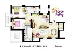 the floor plan for a modern apartment