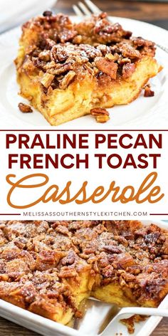 Here's an Easter Sunday breakfast you can make ahead! Everyone will love this overnight Praline Pecan French Toast Casserole. Finished with a pecan praline topping, this easy french toast casserole recipe is such a delicious Easter brunch idea! Breakfast Casserole Brioche, Frenchtoastcasserole Easy, Easy Brunch Recipes Make Ahead, Pioneer Woman French Toast Casserole, Easter Breakfast Ideas Brunch Casserole, Friendsgiving Brunch Food, French Toast Casserole With Pecans, Breakfast Casserole With Brioche Bread, French Toast Bake With Pecans