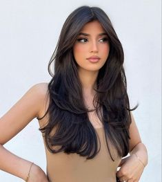 Summer Long Haircuts 2023 16 Ideas Hair Cut 2024 Girl, Blow Hairstyle, Prom Hair Blowout, Aesthetic Haircuts Long, U Shaped Layered Hair, Hair Cuts For Long Hair Round Face, Layered Long Hair Face Framing, Layered Hair Long Straight, Layer Haircut For Long Hair Straight