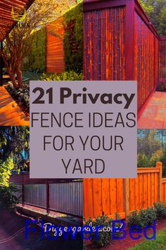 fence ideas for your yard with text overlay