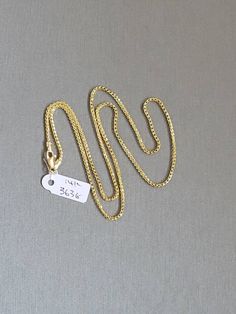 Weight: 3.63 grams (approximate) Length: 16 inch Metal: 14k gold Stamped: 14k 14k Gold Yellow Gold Necklaces With Curb Chain, 14k Yellow Gold Snake Chain Necklaces, Minimalist Yellow Gold Wheat Chain Necklace, Yellow Gold Pendant Necklace With Wheat Chain, 14k Gold Wheat Chain Necklace For Formal Occasions, 14k Gold Wheat Chain Necklace For Formal Events, Gold Link Necklace Stamped 14k, Gold Link Necklaces Stamped 14k, 14k Gold Link Necklace Stamped 14k