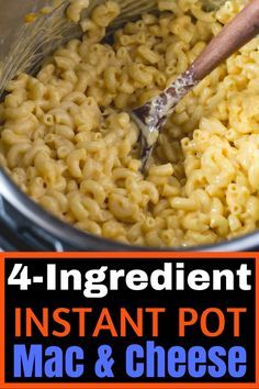 macaroni and cheese is being cooked in an instant pot