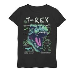 She'll love the look of this Girls 7-16 Know Rex Dinosaur Text Poster Graphic Tee. Crewneck Short sleevesFABRIC & CARE Cotton Machine wash - Delicate Imported She'll love the look of this Girls 7-16 Know Rex Dinosaur Text Poster Graphic Tee. Licensed Character She'll love the look of this Girls 7-16 Know Rex Dinosaur Text Poster Graphic Tee. Size: X Large. Color: Black. Gender: female. Age Group: kids. Dinosaur Graphic Tee, Dinosaur Tshirt, Text Poster, I Love Girls, Fabric Care, Kids Tshirts, Graphic Tee, Girl Outfits, Size Chart