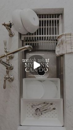 an overhead view of a bathroom sink and toilet paper dispenser with the words, watch what may be my own candid