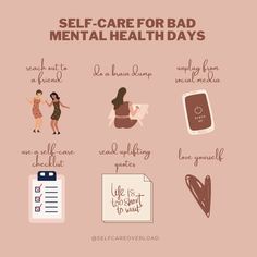 Mental Health Instagram Ideas, Tips For Mental Wellbeing, Bad Mental Day Tips, How To Take Care Of Your Mental Health, Selfcare Tips Mental Health, Tips For Mental Health, Mental Health Awareness Day, Stressful Day, Deep Breathing