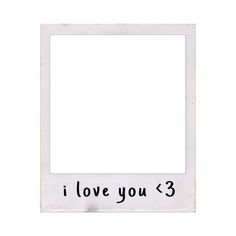 an i love you 3 photo frame with the word i love you in black ink