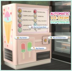 an ice - cream dispenser is shown in this image