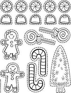 christmas cut outs for kids to print out and use on their own papercrafting projects