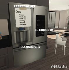 Bloxburg Parents Bedroom Ideas Modern, Bloxburg House Sign Decals, Modern Laundry Room Ideas Bloxburg, Bloxburg Rooftop Ideas 1 Story, Bloxburg Airfryer, Kitchen Picture Codes For Bloxburg, Wine Bottle Decals Bloxburg, Cds Bloxburg Codes, Bloxburg Kitchen Fridge Decals