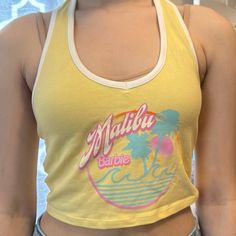 Nwot Size Small Yellow Stretch Y2k Top, Cheap Yellow Y2k Tank Top, Fitted Yellow Halter Crop Top, Halter Top Shirts, Yellow Urban Outfitters Crop Top, Forever 21 Trendy Yellow Crop Top, Halter Crop Top, Fancy Pants, Forever 21 Tops