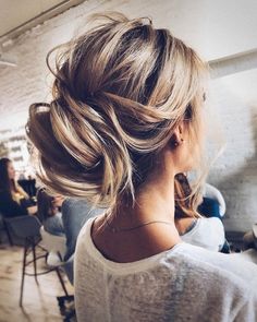 Elegant Wedding Hair, Best Wedding Hairstyles, Messy Hairstyles, Gorgeous Hair, Bridesmaid Hair, Hair Updos