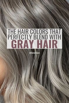 Whether you're looking to enhance your natural gray or considering a new color, this article is for you. If you want to discover the hair colors that perfectly blend with gray hair, this is the information you need. Explore a range of stunning color options and find the perfect hue to complement your gray locks effortlessly. Blended Gray Hair With Blonde Highlights, Hair Colour For Grey Hair, Grey Hair To Blonde, Blond To Gray Hair Transition, Hair Color For Going Grey, Blend Gray Hair With Highlights Blondes, Gray Hair Blonde Highlights, Best Color For Grey Hair Coverage, Best Hair Color For Grey Hair Coverage