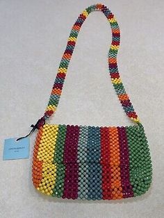 Isaac Mizrahi Purse Handbag Multi Colored Beaded NWT  | eBay Isaac Mizrahi, Multi Colored, Purses And Handbags, Bags Handbags, Beading, Shoe Accessories, Multi Color, Bag Lady, Gift Card