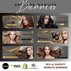 the website for hair salons and beauty products is displayed in this advertment