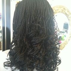 Senegalese Twist                                                       … Singalese Twist, Senegalese Hairstyles, Sengelese Twist, Twists Natural Hair, Senegalese Twists, Breaking Hair, Twist Styles, Senegalese Twist, Micro Braids