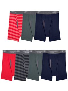 PRICES MAY VARY. Cool zone mesh fly provides ventilation where you need it Pack of 7 Wicks moisture Tag-free boxer briefs with no-ride-up legs Actual colors may vary Mens Casual Dress, Big Men, Boxer Briefs, The Loom, Fruit Of The Loom, Men Dress, Moisture Wicking, Loom, Casual Dress