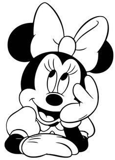 minnie mouse coloring pages for kids to print out and color on the back of her head