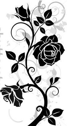 Floor Stencils Patterns, Paper Flower Printable Templates, Stencils Printables Templates, Flower Stencil Patterns, Animal Line Drawings, Henna Stencils, Small Rose Tattoo, Colorful Borders Design, Botanical Flower Art