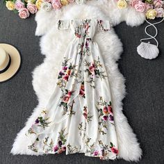 Materials: other Size: one size Color: white, ginger, wine red, Navy Long Split Dress, Ginger Wine, Robes Glamour, Long Floral Skirt, Lantern Sleeve Top, Floral Silhouette, Strapless Party Dress, Strapless Evening Dress, Short Pattern