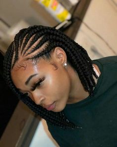 Cornrows And Twists, Bob Braids Hairstyles, Unique Braids, African Hair Braiding Styles, Braids Hairstyles Pictures, Box Braids Styling, Cool Braids, Girls Hairstyles Braids, Natural Hair Braids