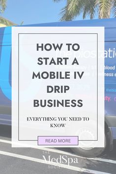 Ever dreamt of bringing wellness directly to your clients' doorsteps? Our comprehensive blog reveals the step-by-step process to launch your mobile IV therapy business successfully. From essential equipment to navigating regulations, we've got you covered. Click now to start your journey toward mobile health entrepreneurship! Health Business Ideas, Iv Hydration Therapy Business Plan, Iv Hydration Therapy Business Decor, Mobile Iv Hydration Van, Iv Infusion Room, Iv Hydration Therapy Business, Iv Therapy Business, Iv Hydration Business, Iv Business