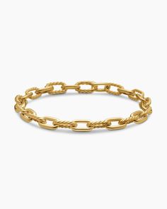 David Yurman | DY Madison Chain Bracelet in 18K Yellow Gold, 6mm Ludwig Bemelmans, Yurman Bracelet, David Yurman Bracelet, Holiday Campaign, Women's Bracelets, Yellow Gold Bracelet, Classic Man, High Jewelry, David Yurman