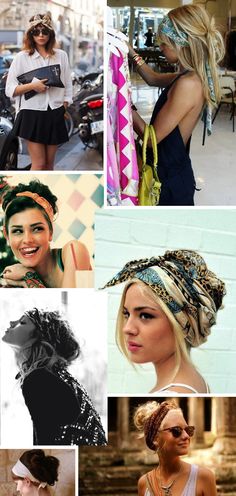 Love tieing something into your hair like this. Stile Boho Chic, Bridget Bardot, Look Boho Chic, Boho Styl, Scarf Tutorial, Estilo Boho Chic, Head Wrap Scarf, Bohol, Penteado Cabelo Curto