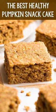 the best healthy pumpkin snack cake