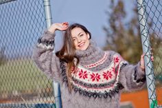 Icelandic sweater, Hand Knit Mohair sweater,T- neck pullover,Norwegian Sweater,Fair Isle Pull,Nordic Winter Mohair Sweater With Fair Isle Pattern, Mohair Sweater With Fair Isle Pattern For Winter, Winter Fair Isle Mohair Sweater, Tiffy Mohair, Knit Sweater Men, Norwegian Sweater, Icelandic Sweaters, Classy Clothes, Hand Knit Sweater