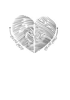 a drawing of a heart with the word love written on it