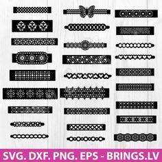 lace borders svg dxf files