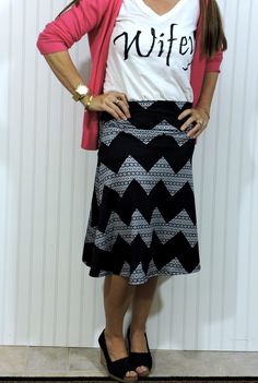 Love my new Azure skirt for spring! Skirt Styling, September Outfits, Lula Roe, Glam Squad, Spring Skirts, Church Outfits