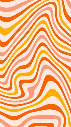 an orange and white wavy background