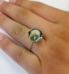 Classic Green Amethyst Ring As Gift, Classic Green Amethyst Ring For Gift, Classic Green Amethyst Ring Gift, Luxury Green Amethyst Ring With Accent Stones, Elegant Green Topaz Ring With Round Cut, Elegant Green Topaz Ring, Round Cut, Elegant Green Topaz Round Cut Ring, Elegant Green Round Cut Topaz Ring, Elegant Green Oval Amethyst Ring