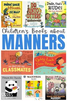 children's books about mannerss and class mates are featured in this book cover