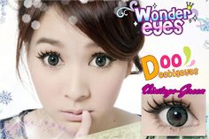 Coloured contact lenses Bigeye Natural Tones Vintage contact lenses bigeye Vintage_Green Code: Vintage_Green Brand: Sweety/Barbie Model: Vintage_Green Soft Contact Lens Duration : 1 year Diameter(mm) : dia 14.5 Base Curve(mm) : B.c 8.60 Effect 16.0 Water content 38% Expire : 5 Years Ma... Natural Contact Lenses, Soft Contact Lenses, Green Soft, Green Brands