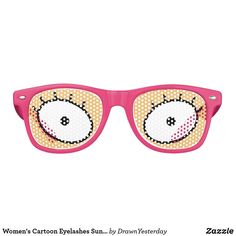 Women's Cartoon Eyelashes Sunglasses (Pink) Fun Pink Sunglasses For Gift, Pink Tinted Sunglasses As Gift, Pink Novelty Plastic Sunglasses, Pink Novelty Sunglasses In Plastic, Novelty Pink Plastic Sunglasses, Novelty Pink Sunglasses With Uv Protection, Novelty Sunglasses With Uv Protection As Gift, Novelty Sunglasses With Uv Protection For Gift, Pink Plastic Sunglasses As Gift