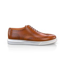 are handcrafted by individual order. Upper material is made by premium leather. Insole and lining materials - leather. Your new shoes will be handcrafted especially for you and delivered for free to your home or office in 1-2 weeks. Included option for free return and remake if the shoes do not fit.Only now all this is available at an exclusive price of $244.95.Proceed with you order now. Brown Leather Oxfords With Perforated Toe Box, Classic Custom Brown Sneakers With Perforated Toe Box, Formal Brown Sneakers With Brogue Detailing, Leather Wingtip Oxfords With Perforated Toe Box, Wingtip Leather Oxfords With Perforated Toe Box, Classic Lace-up Custom Sneakers For Business, Elegant Brown Lace-up Sneakers, Formal Leather Sneakers With Perforated Toe Box, Leather Wingtip Shoes With Perforated Toe Box