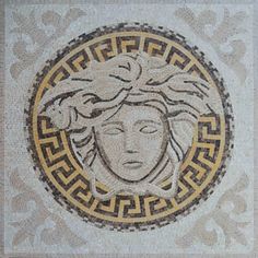 Mosaic Designs - Gianni Versace Studio Inspiration, Traditional Tile, Mosaic Pieces, Versace Logo, Ancient Mythology, Mosaic Design, Smart Art, Creative Workspace, Mosaic Decor