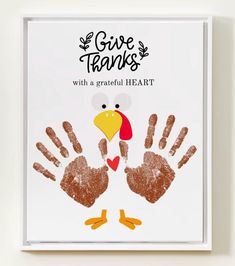 Give Thanks Handprint, Thanksgiving Handprints Craft, Thanksgiving Preschool Handprint, Leaves Craft, Daycare, Toddlers, Craft using leaves L Handprint Craft, Thankful Handprint Crafts For Kids, Thanksgiving Hand And Footprint Crafts, Thankful Toddler Crafts, Thanksgiving Art Projects For Toddlers, Thanksgiving Craft For Infants, Handprint Thanksgiving Crafts, Thanksgiving Crafts For Sunday School, Thanksgiving Toddler Art