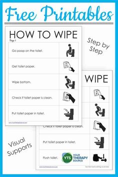 free printable worksheet for kids to learn how to wipe