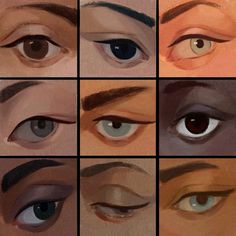 an image of different types of eyes