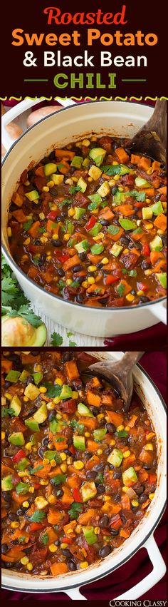 two pictures of the same dish in different pans, one is cooked and the other has