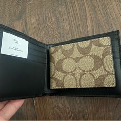 Great Choice! Coach Brown Wallet With Card Slots, Coach Brown Wallet With Coin Pocket, Brown Coach Wallet With Coin Pocket, Coach Black Trifold Wallet With Card Slots, Coach Brown Wallet For Business, Designer Coach Bifold Wallet, Coach Brown Business Wallet, Coach Brown Leather Wallet, Designer Brown Coach Wallet