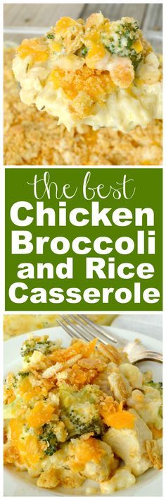 the best chicken broccoli and rice casserole