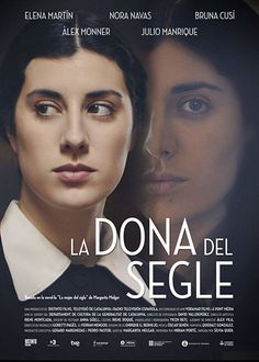 a movie poster for the film la dona del seglie, with two women