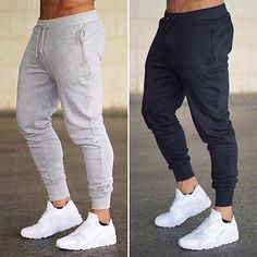 Gender:Men's; Style:Trousers,Athletic; Occasion:Daily,Casual; Fit Type:Slim Fit; Function:Lightweight; Waistline:Mid Waist; Pattern:Solid Color; Design:Pocket,Elastic Waist; Pants Type:Workout Pants,Running Pants,Fleece Pants,Joggers,Track Pants,Sweatpants,Joggers; Front page:FF; Listing Date:07/02/2024; Hips:null; Length:null; Waist:null; Fit US Size:null; Fit UK Size:null; Fit EU Size:null Fitted Jogging Pants In Solid Color, Full Length Sweatpants With Pockets For Jogging, Full-length Sweatpants With Pockets For Jogging, Sweatpants With Side Pockets For Gym, Solid Color Sweatpants With Side Pockets For Gym, Cotton Gym Pants, Casual Workout Pants With Tapered Leg, Casual Sweatpants With Side Pockets For Gym, Baggy Gray Gym Bottoms